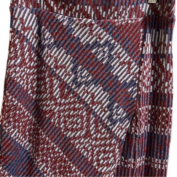 Anthropologie Mauve Carolina Midi Straight Pencil Skirt Faux Wrap Small - Picture 3 of 5